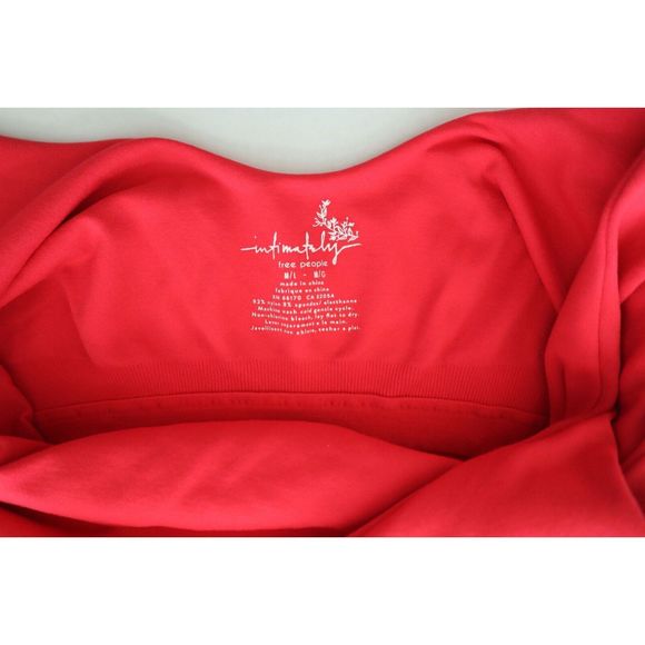 Intimately Free People Women's Sz M/L Red Tank Bodysuit - Picture 3 of 7